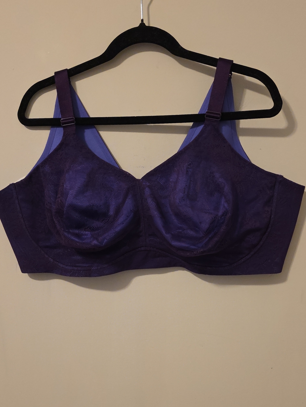 Serenada Wire Free Full Coverage Lace Bra Wide Strap